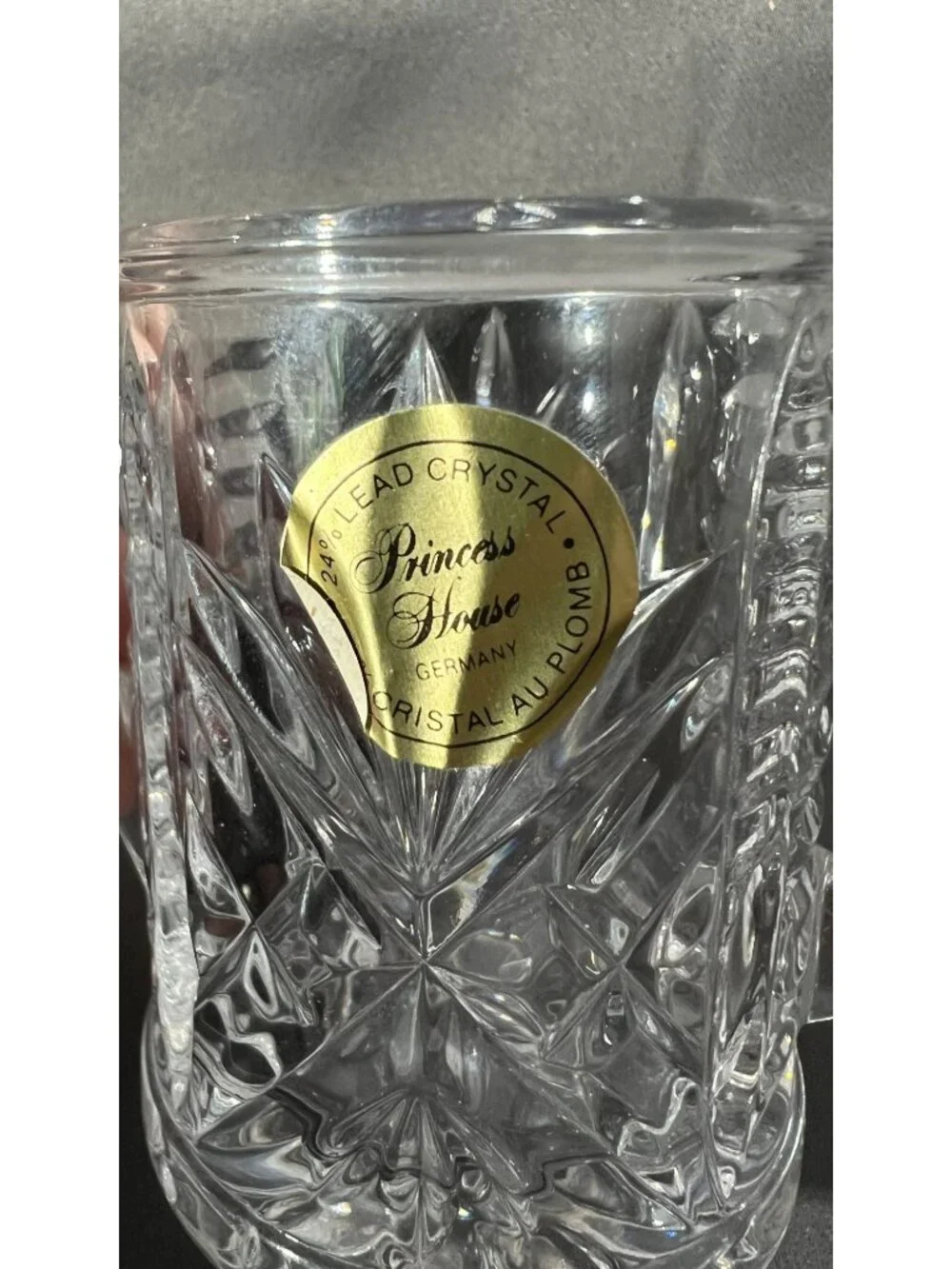 Vintage Princess House 24% Lead Crystal Miniature Watering Can